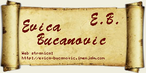Evica Bučanović vizit kartica